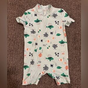 BRAND NEW Toddler Fish Print One Piece Swim